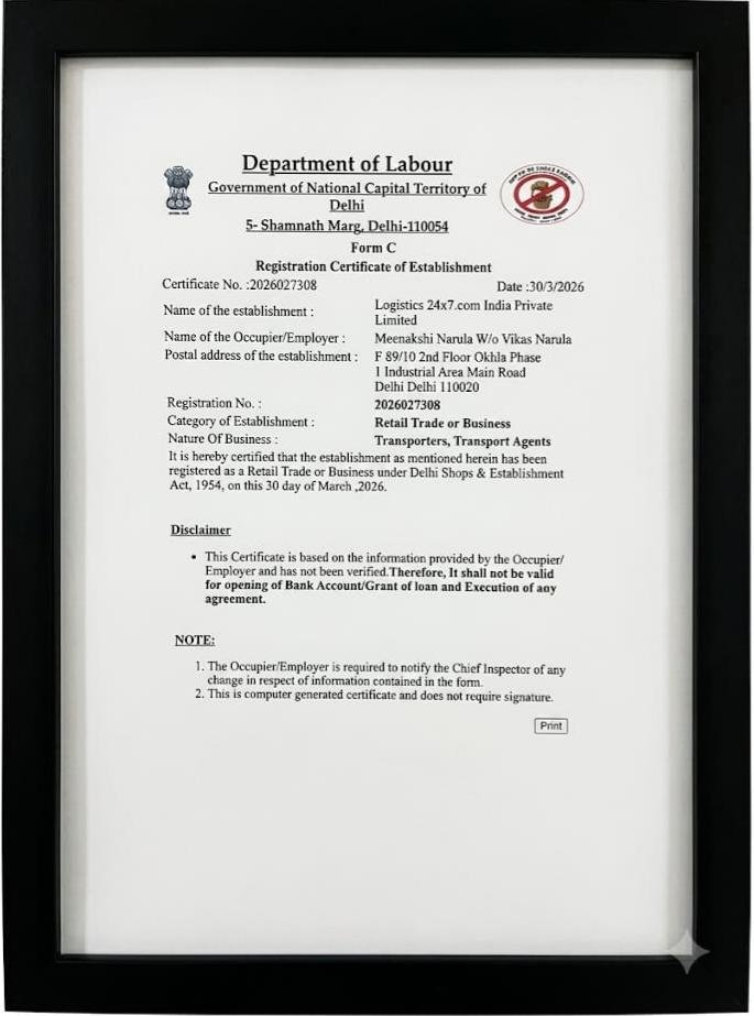 Registration Certificate